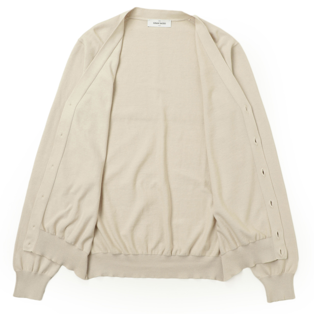 Gran Sasso グランサッソ ニット カーディガン ハイゲージ コットン