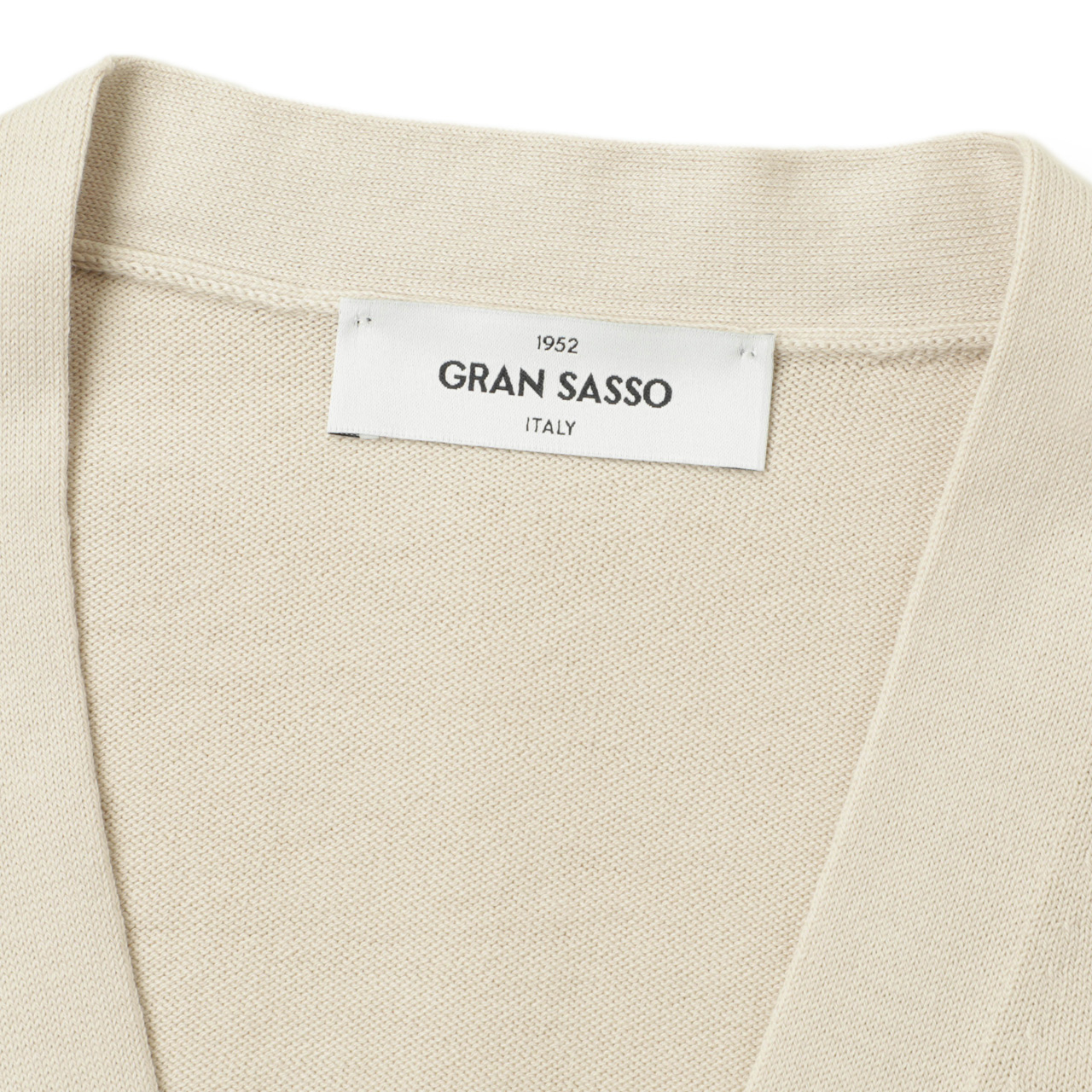 Gran Sasso グランサッソ ニット カーディガン ハイゲージ コットン