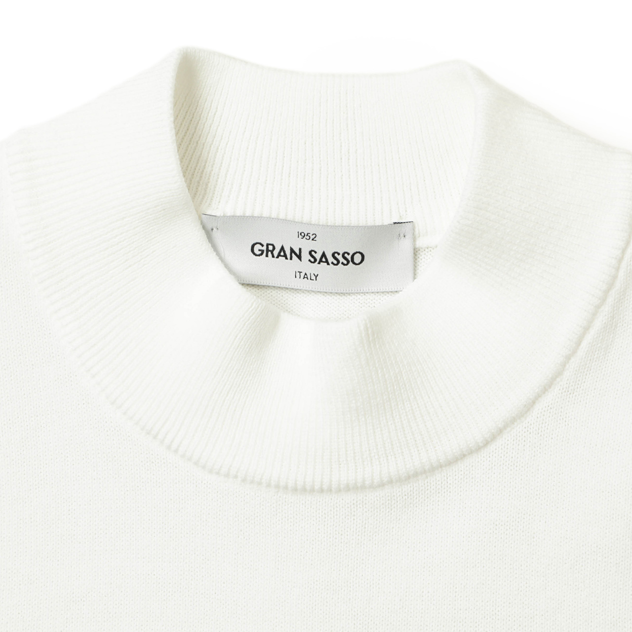 GRAN SASSO 半袖コットンニット 白 楽天市場】グランサッソ ニット Tシャツ 半袖 2025SS 春夏 GRAN