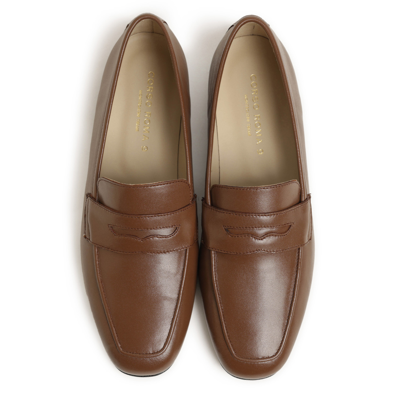 【数回使用程度】コルソローマ9 ビットローファー ブラウン サイズ38 CORSO ROMA 9／コルソローマ 9】 ビットローファー