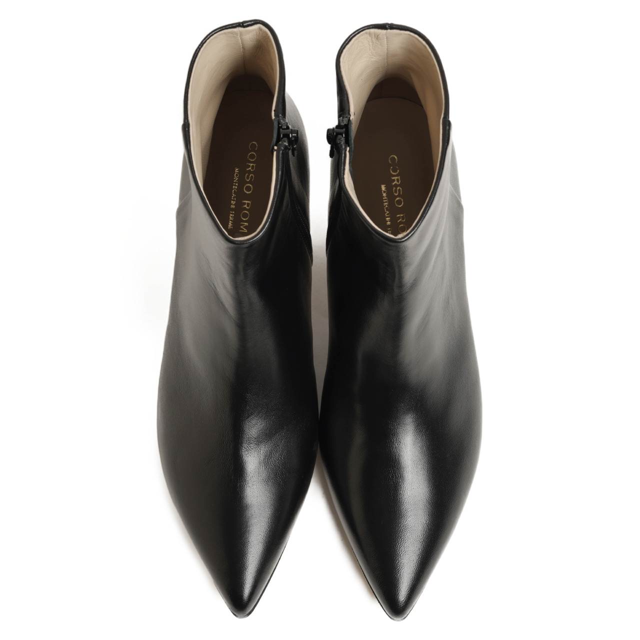 CORSO ROMAコルソローマ黒シュリンクショートブーツ超美品 CORSO ROMA