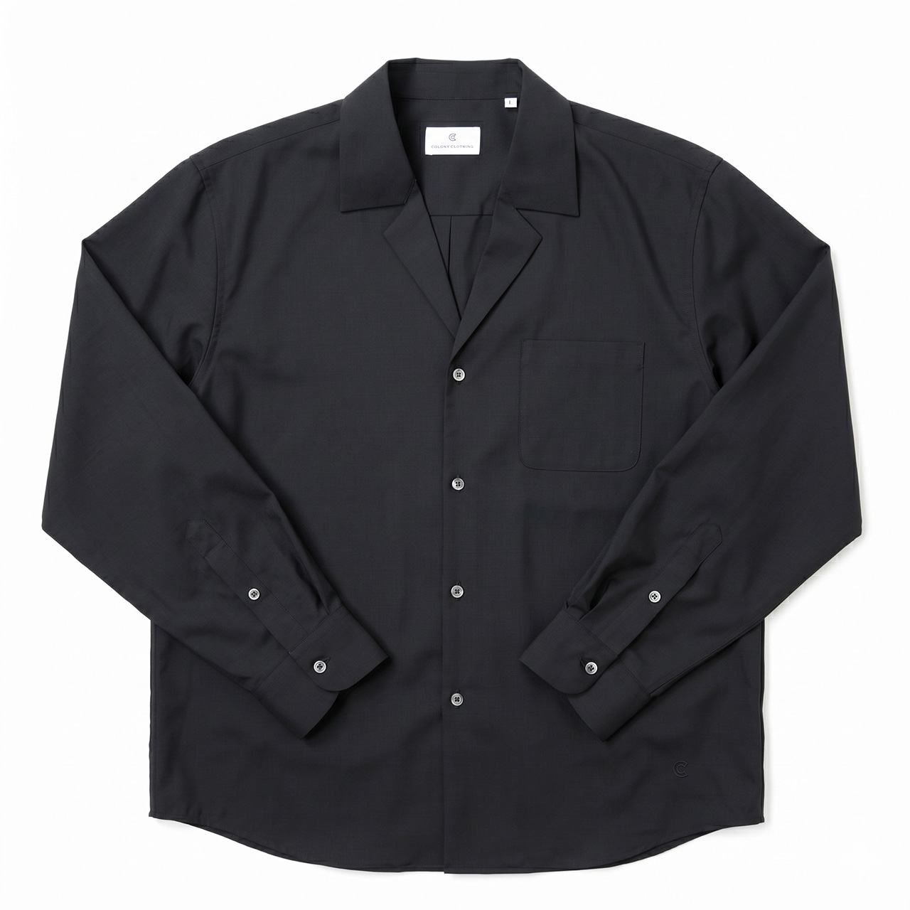 【極美品】COLONY CLOTHING コロニークロージング シャツジャケット COLONY CLOTHING コロニークロージング 開襟 シャツ オープンカラー