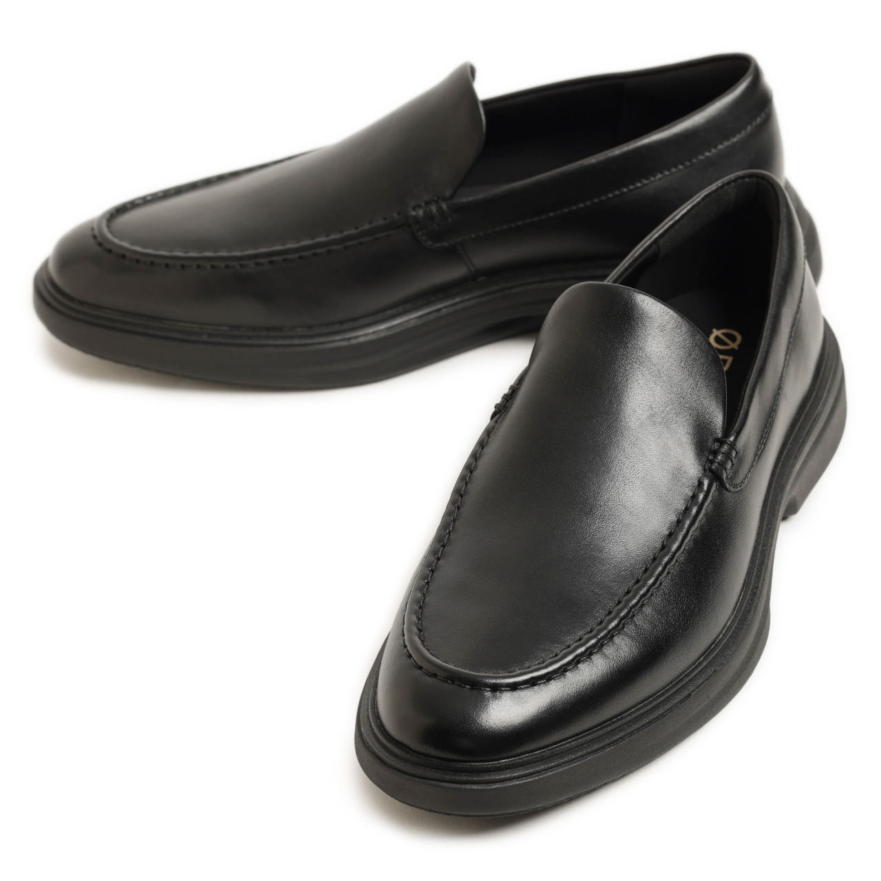 COLE HAAN ブラックレザー ローファー COLE HAAN ブラックレザー ローファー