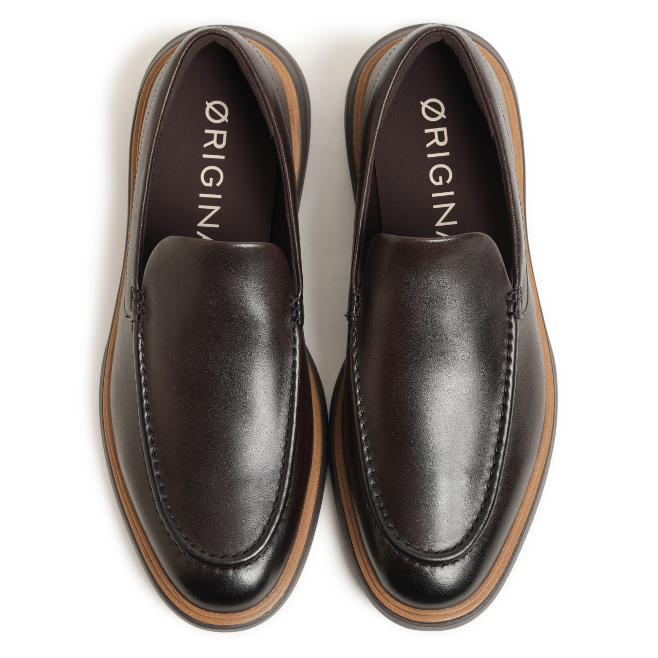 美品　コールハーン　厚底　レザースリッポン ローファー　25cm コール ハーン COLE HAAN グランド アンビション スリッポン