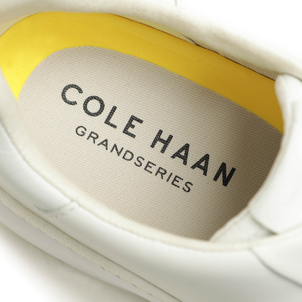 COLE HAAN コールハーン スニーカー メンズ シューズ レザー ローカット レースアップ グランドプロ トップスピン GRANDPRO  TOPSPIN C35573/ホワイト｜COLE HAAN｜菅原靴店