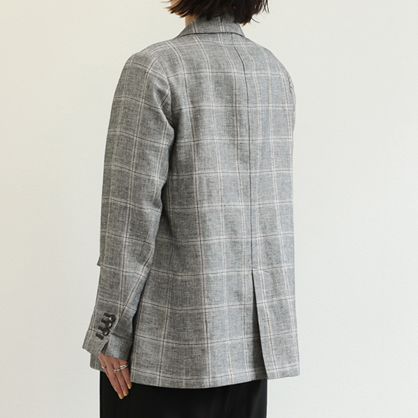 SACRA サクラ レディース ジャケット テーラード ダブル LINEN COTTON