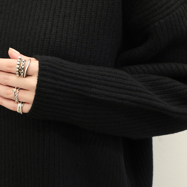 SACRA サクラ レディース ニット 片畦 プルオーバー クルー