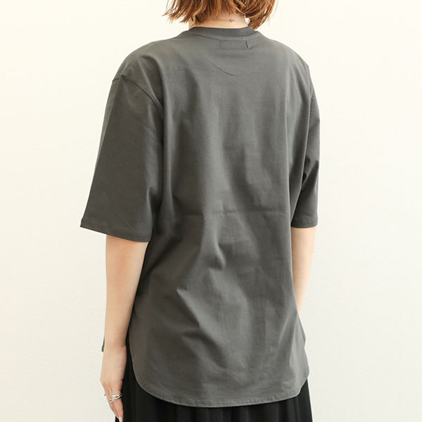 SACRA サクラ レディース カットソー クルーネック ロゴ