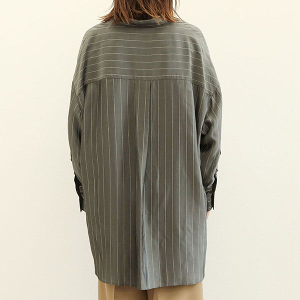 SACRA サクラ レディース シャツ ブラウス ストライプ キュプラ