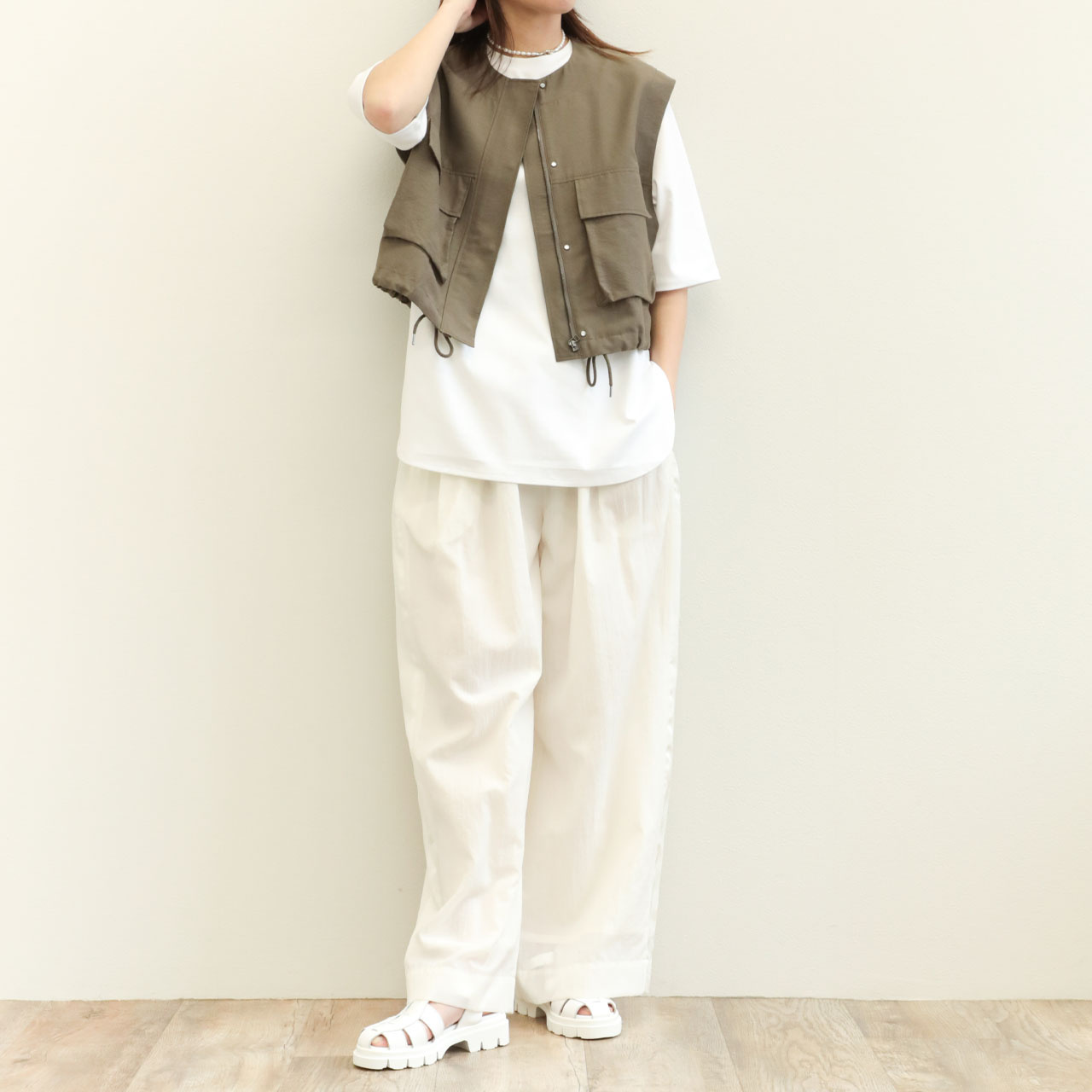 SACRA ボアベスト グレー 新品未使用 SACRA＞ボア ミニベスト