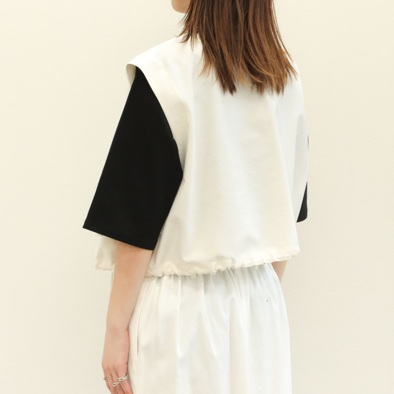SACRA クロップドジレ 楽天市場】PICCIN PERLA フロッキードットパニエパールジレ