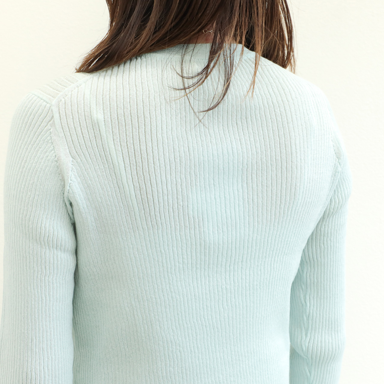 美品＊SACRA サクラ モヘヤウールニット 38 ミントブルー 長袖 秋冬 美品＊SACRA サクラ モヘヤウールニット 38 ミントブルー 長袖