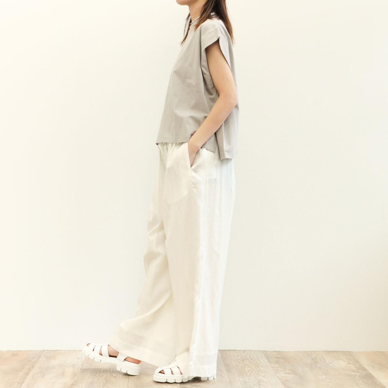 SACRA サクラ レディース カットソー Tシャツ クルーネック