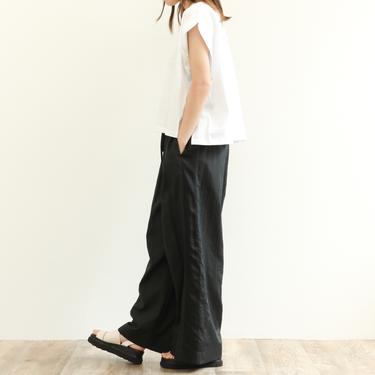 SACRA サクラ レディース カットソー Tシャツ クルーネック コットン