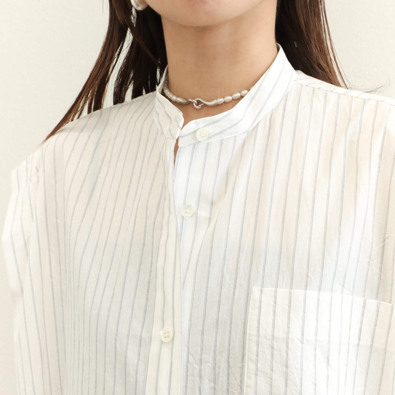 sakurA様 シャツワンピ S白 sakishimatokyo シャツワンピース 「2WAY」ジャガードフラワー