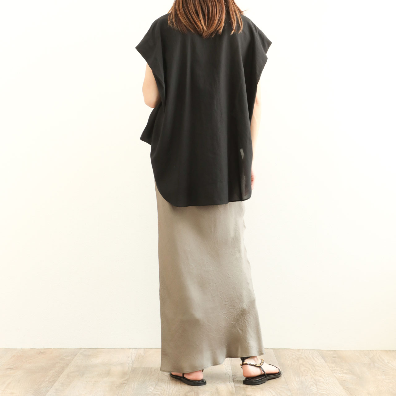 SACRA RUSTIC LINEN SKIRT ロングスカート SACRA RUSTIC LINEN SKIRT ロングスカート