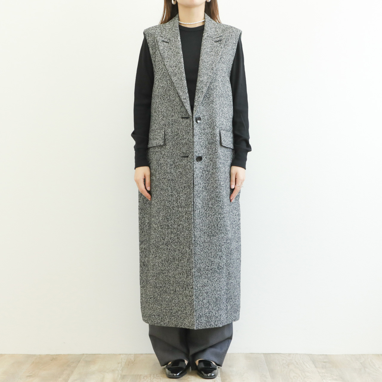 SACRA サクラ レディース ベスト ジレ ウール ポリエステル アクリル