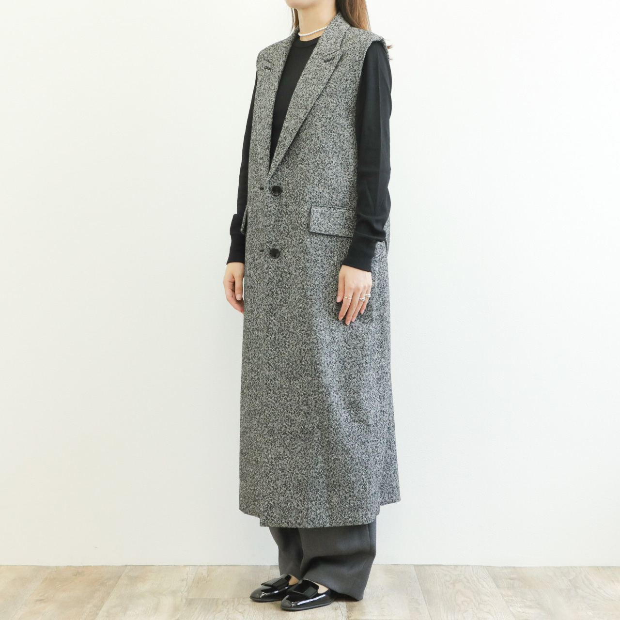 SACRA サクラ レディース ベスト ジレ ウール ポリエステル アクリル