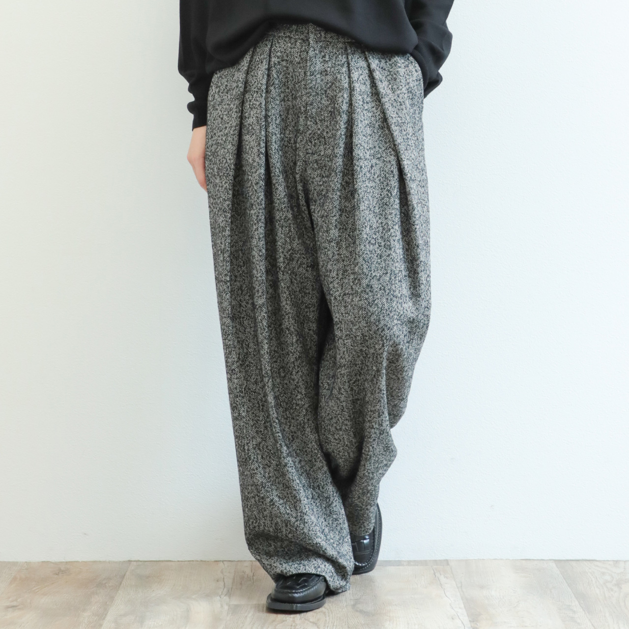 SACRA サクラ パンツ ワイド ウール ポリエステル アクリル ナイロン