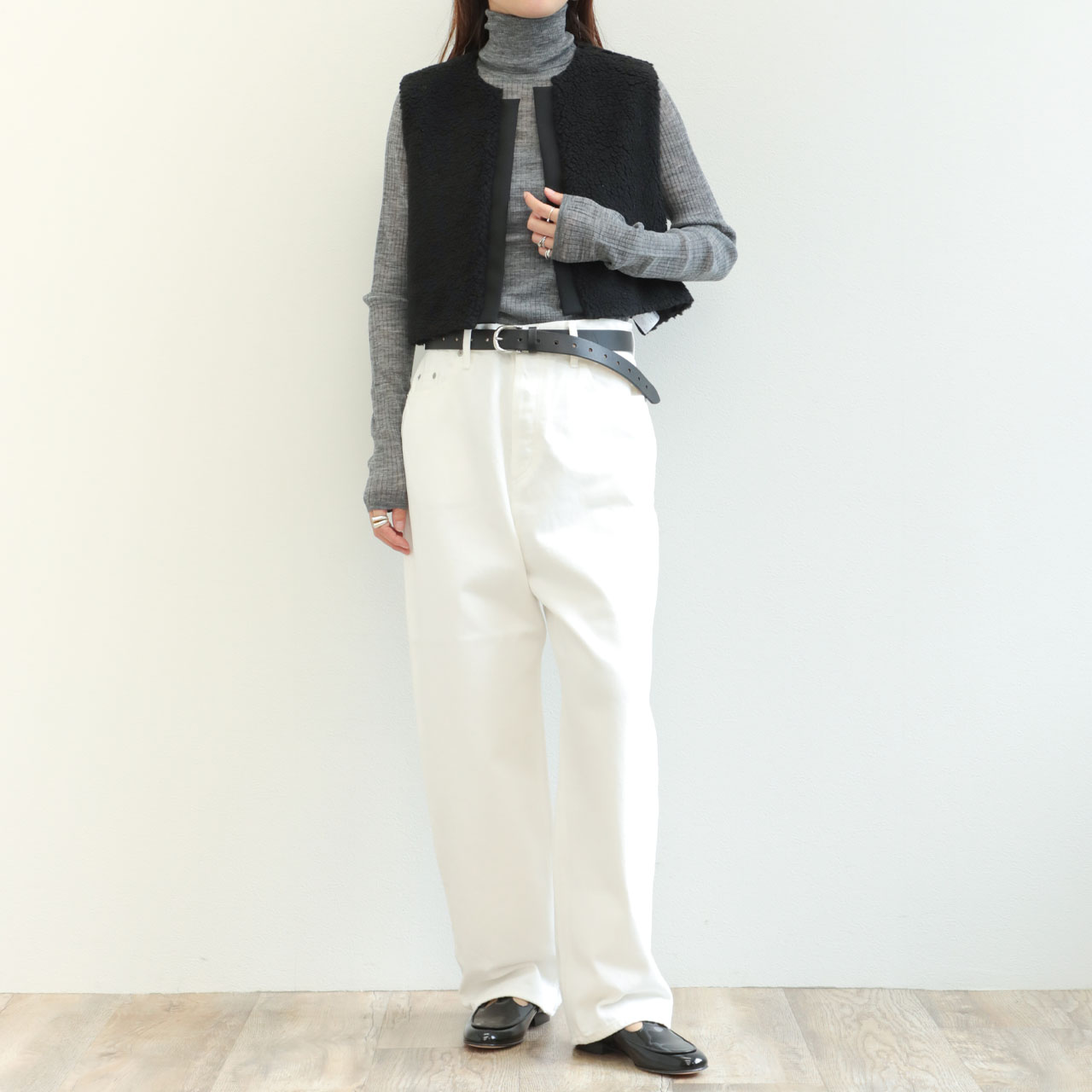 SACRA サクラ レディース ベスト ジレ ボア ポリエステル ウール