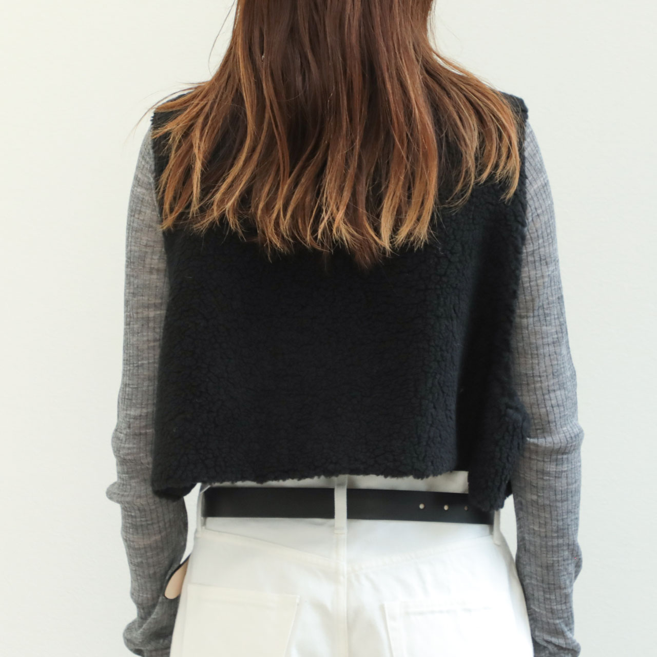 SACRA サクラ レディース ベスト ジレ ボア ポリエステル ウール