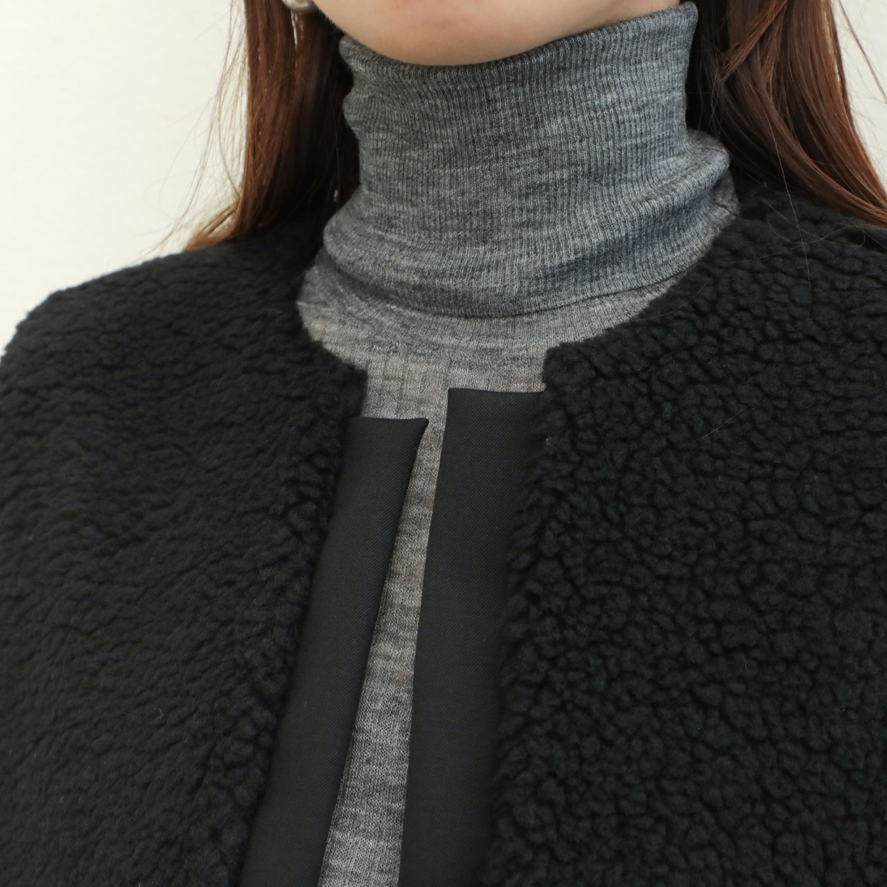 SACRA サクラ レディース ベスト ジレ ボア ポリエステル ウール