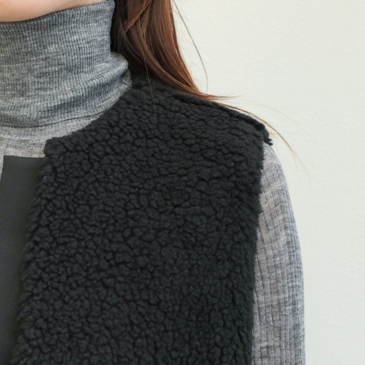 SACRA サクラ レディース ベスト ジレ ボア ポリエステル ウール