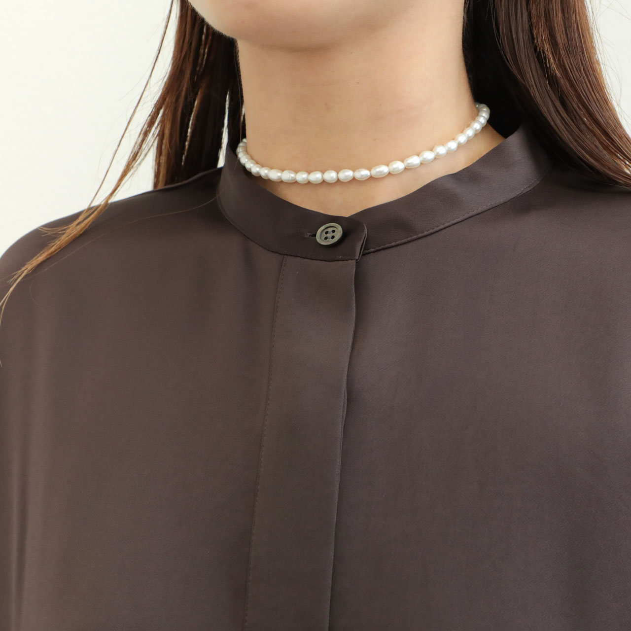 SACRA サクラ レディース シャツ ブラウス デザインスリーブ バンド