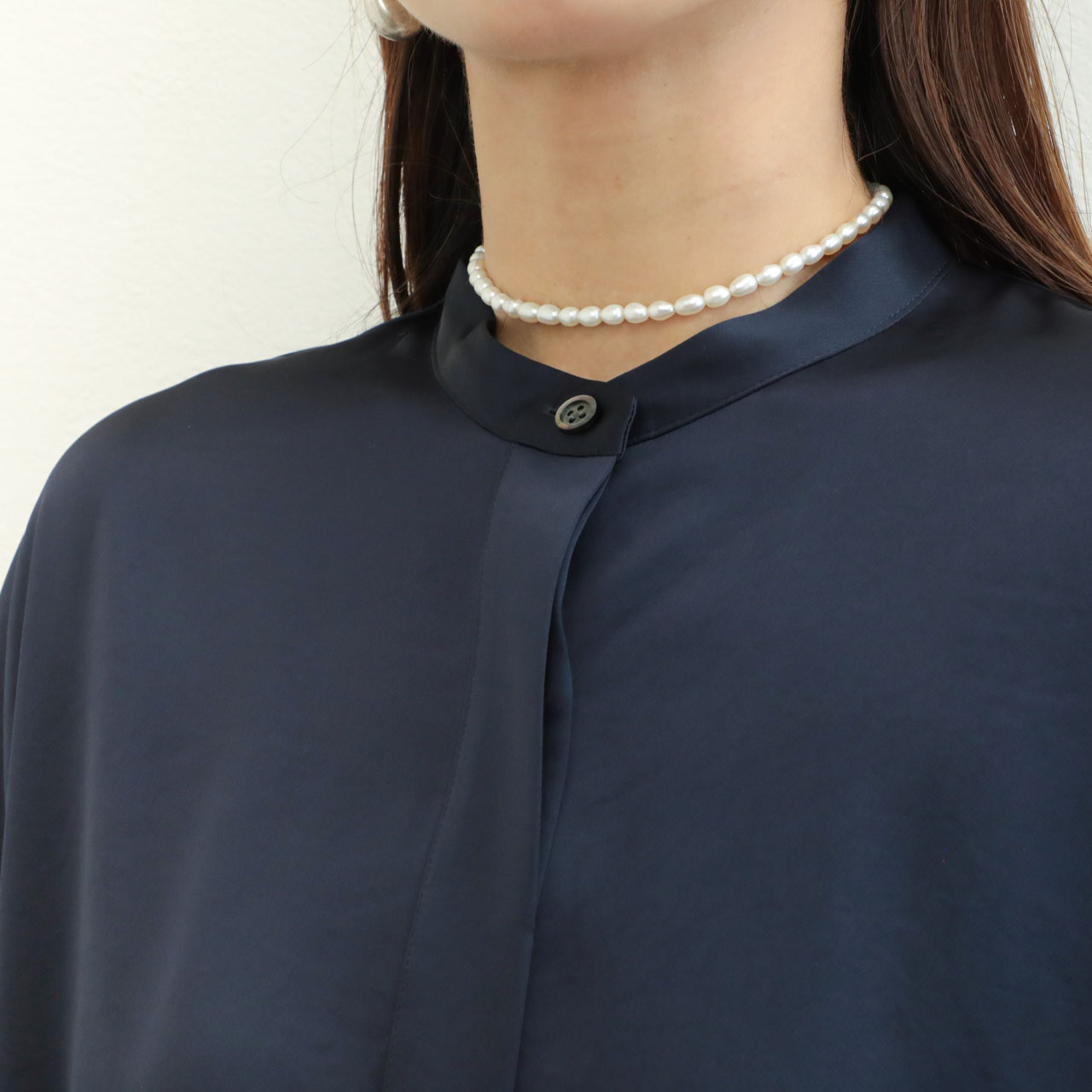 SACRA サクラ レディース シャツ ブラウス バンドカラー