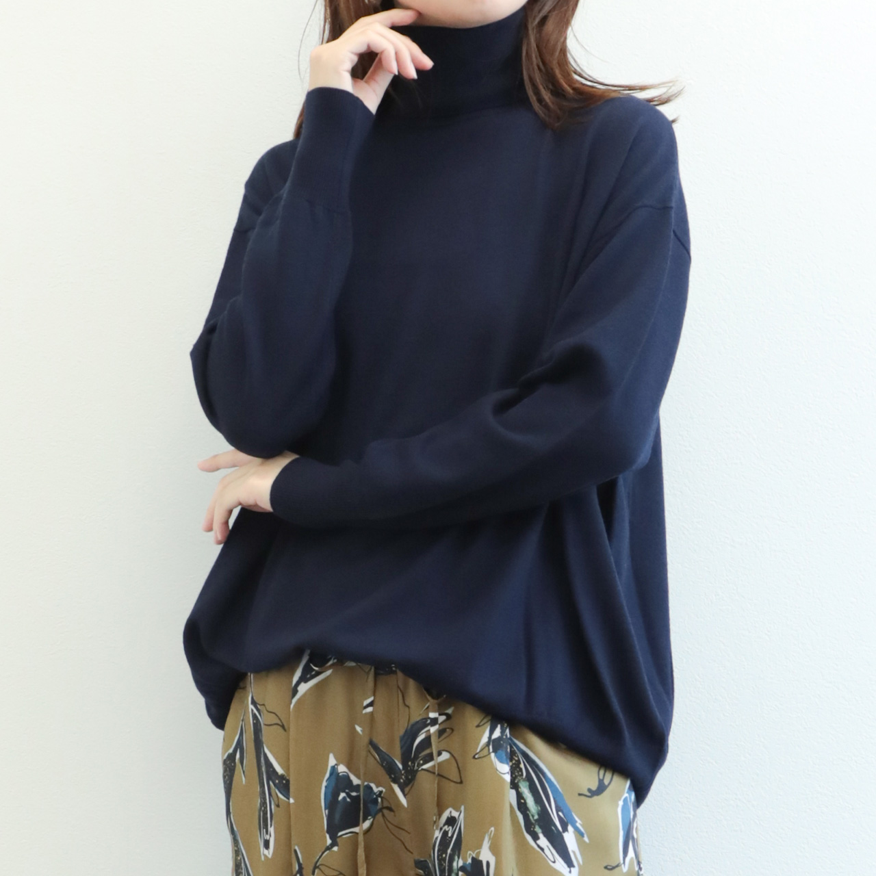 SACRA サクラ ニット タートルネック ビッグシルエット エクストラ