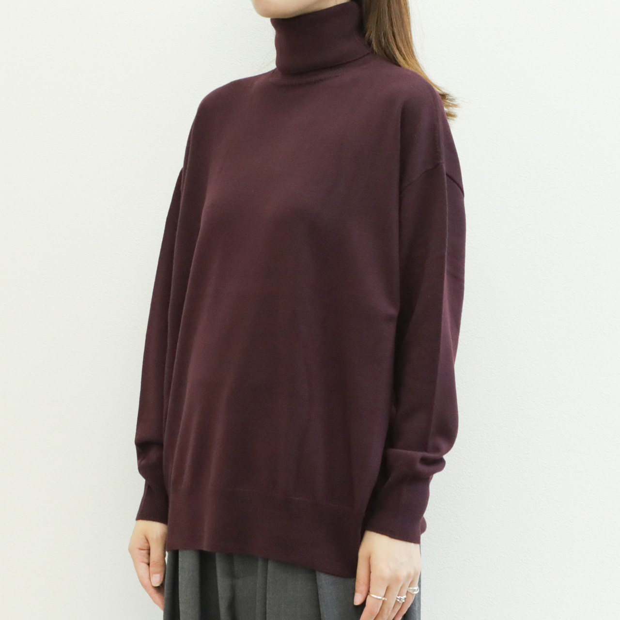 SACRA サクラ ニット タートルネック ビッグシルエット エクストラ