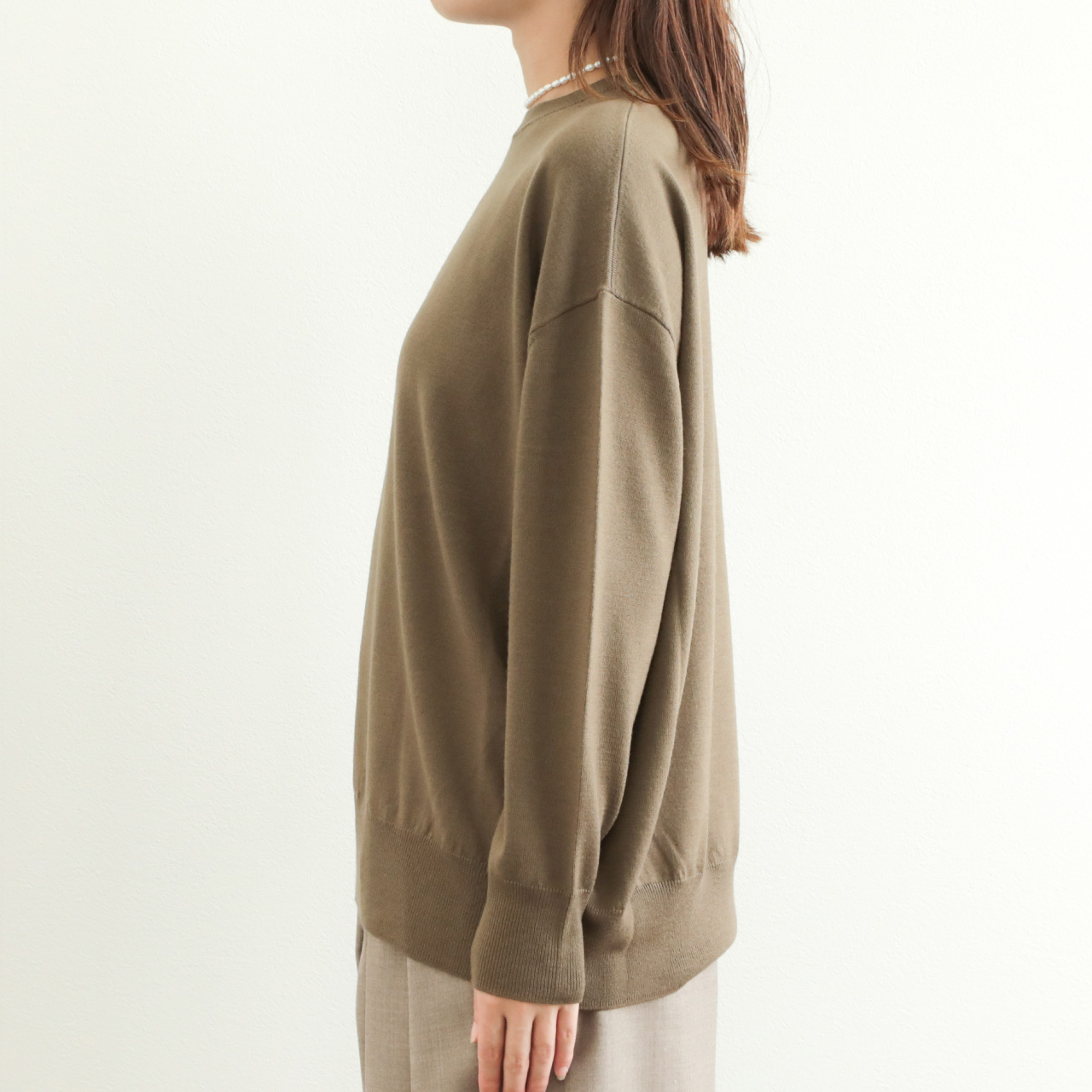 SACRA サクラ ニット プルオーバー クルーネック エキストラファイン