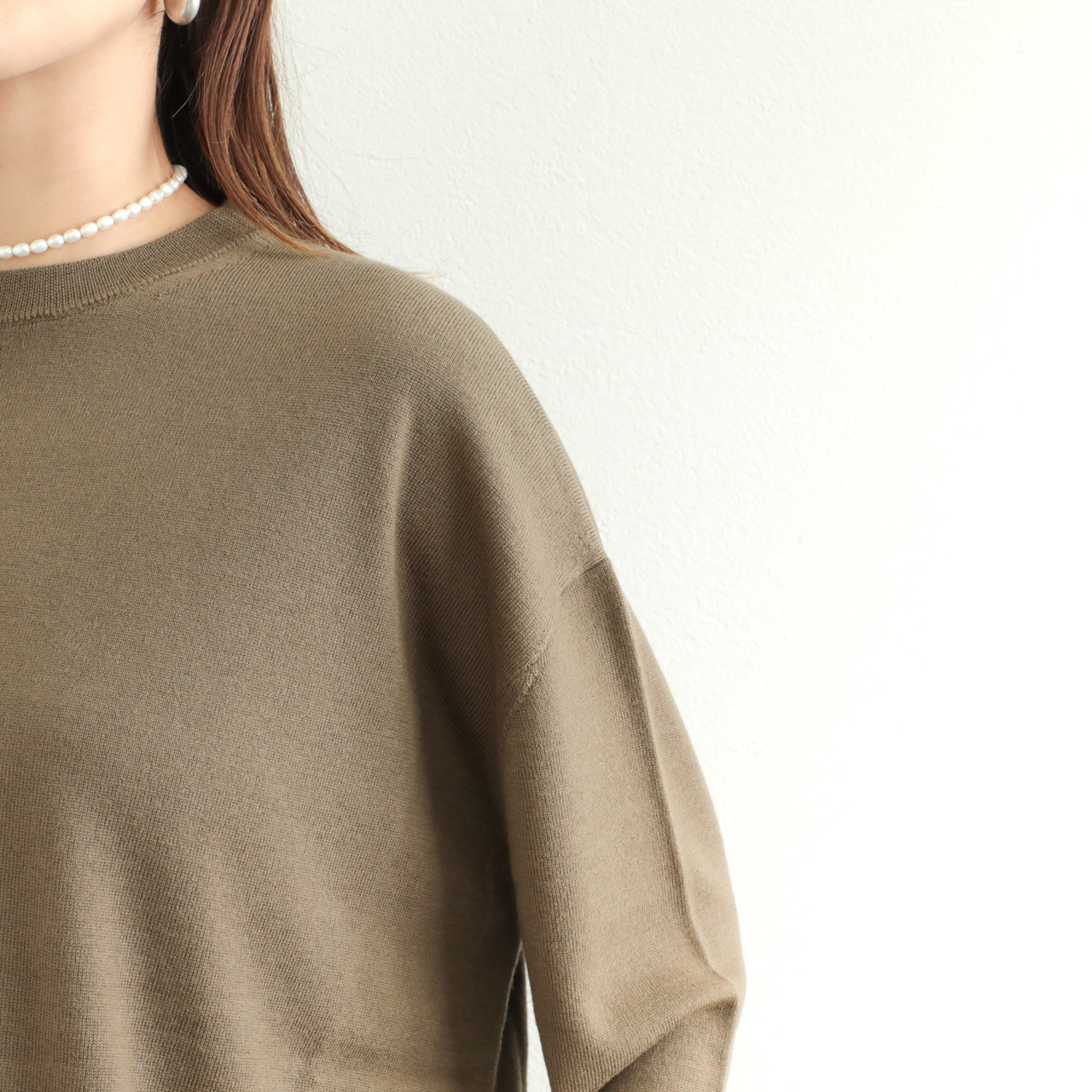 SACRA サクラ ニット プルオーバー クルーネック エキストラファイン