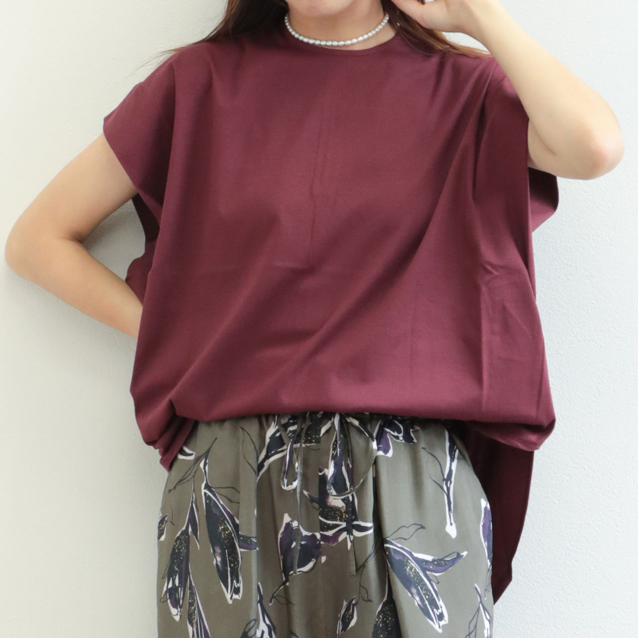 SACRA サクラ レディース カットソー クルーネック オーガニック