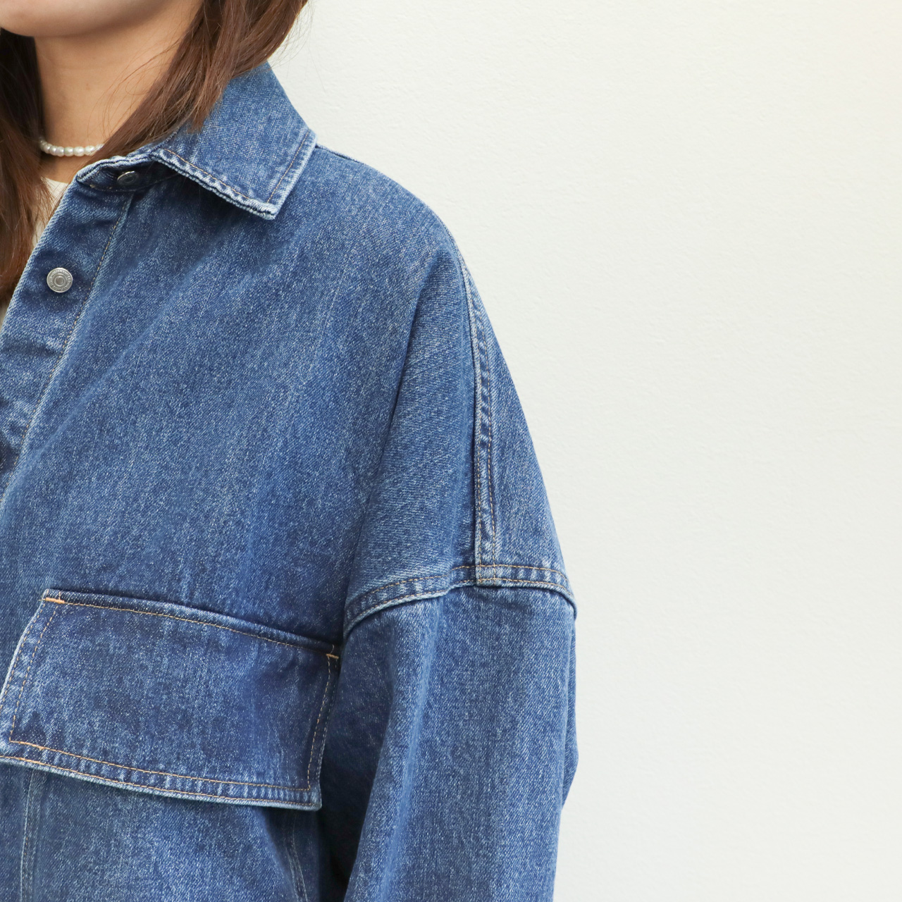 SACRA サクラ シャツ ブラウス シャツジャケット デニム コットン