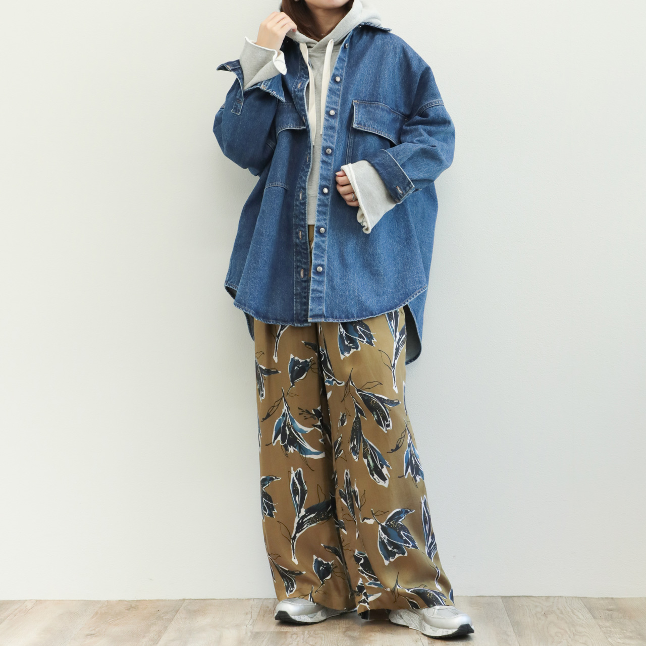 SACRA サクラ シャツ ブラウス シャツジャケット デニム コットン