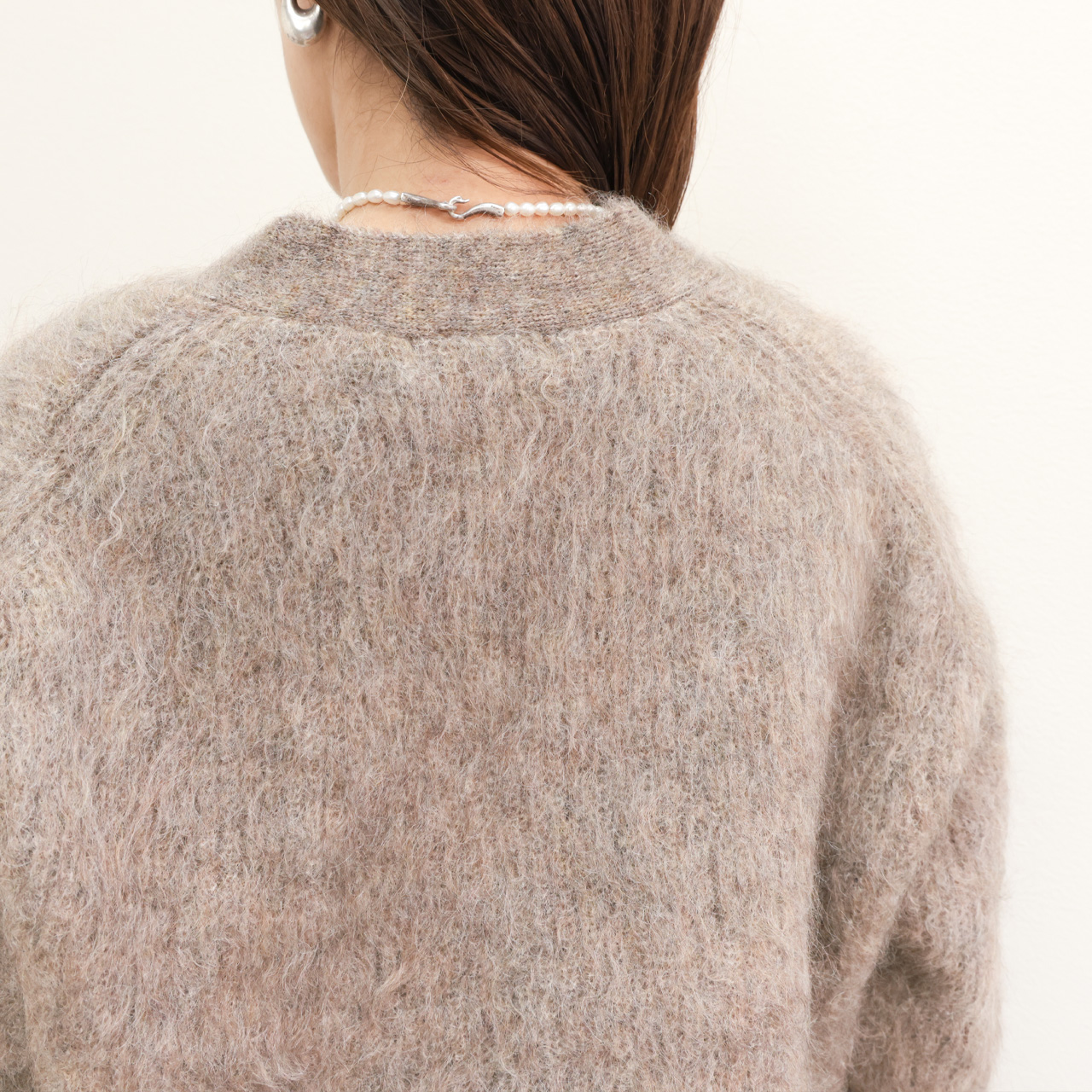 SACRA アルパカ メランジニット 38 ブラウン SACRAサクラ メリンジ ニットセーター ブラウン 38 SACRA サクラ