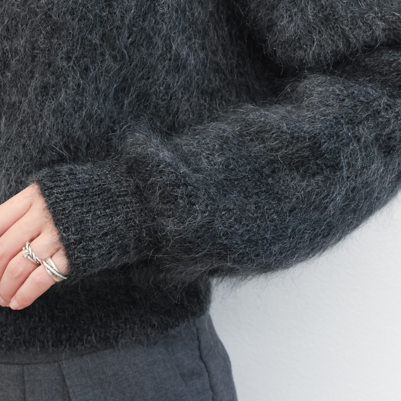 SACRA サクラ レディース ニット ローゲージ モヘア ナイロン