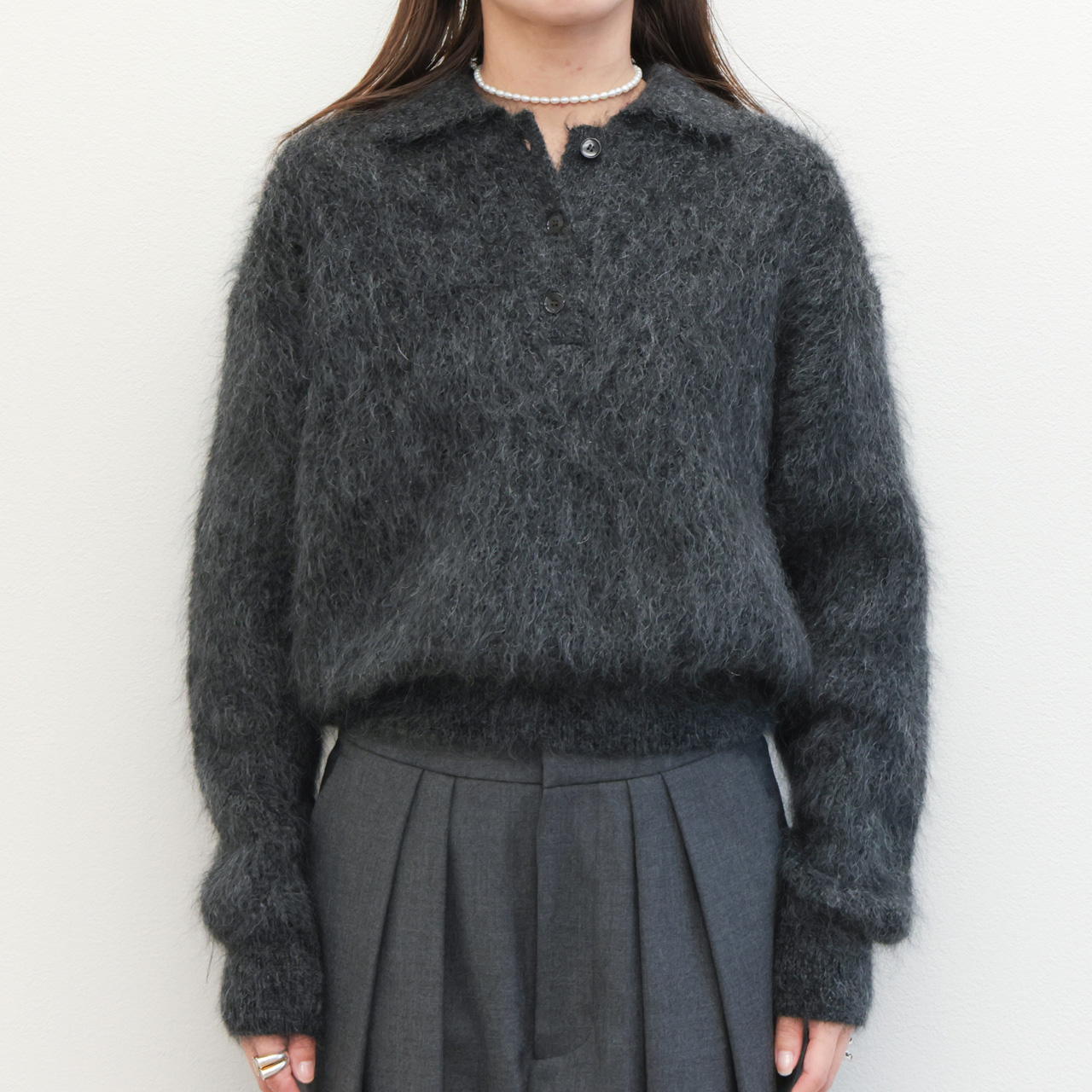 SACRA サクラ レディース ニット ローゲージ モヘア ナイロン