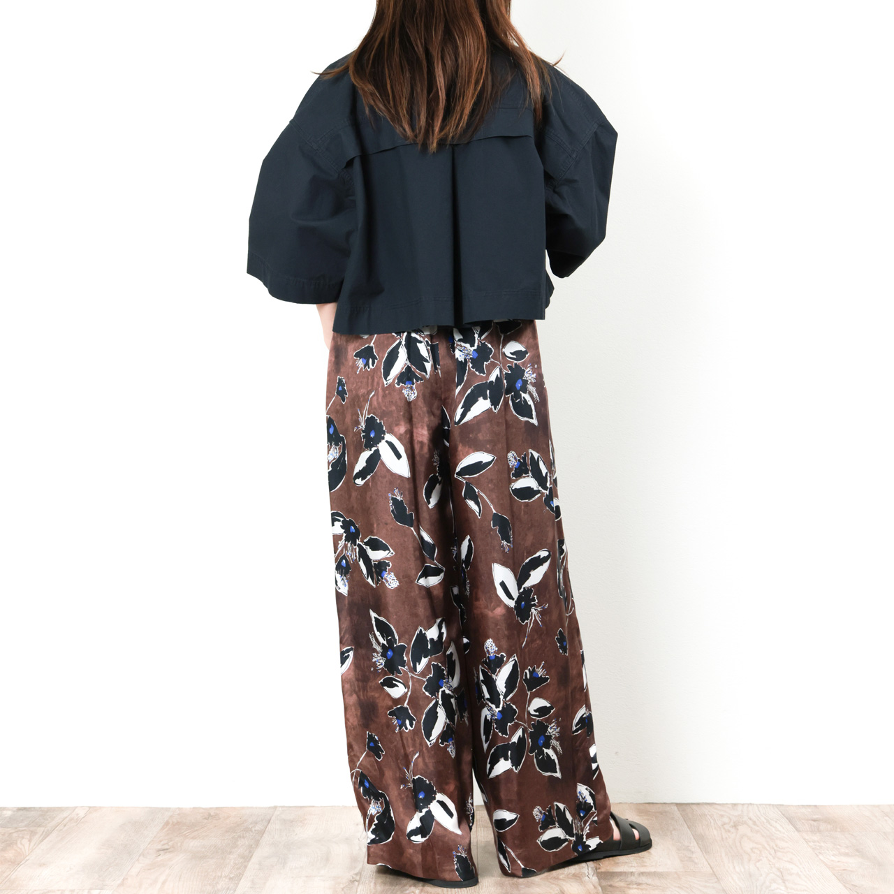 SACRA サクラ レディース パンツ スラックス ワイド キュプラ レーヨン