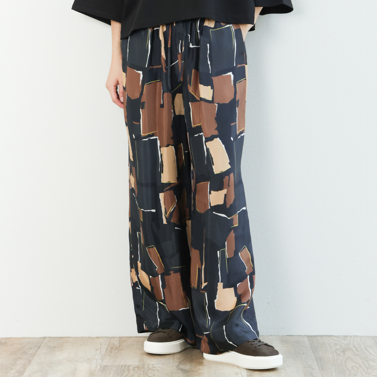 SACRA サクラ レディース パンツ スラックス ワイド キュプラ レーヨン