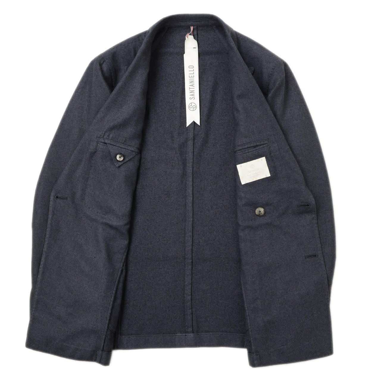 SANTANIELLO サンタニエッロ ジャケット メンズ ダブル 6B カシミヤ