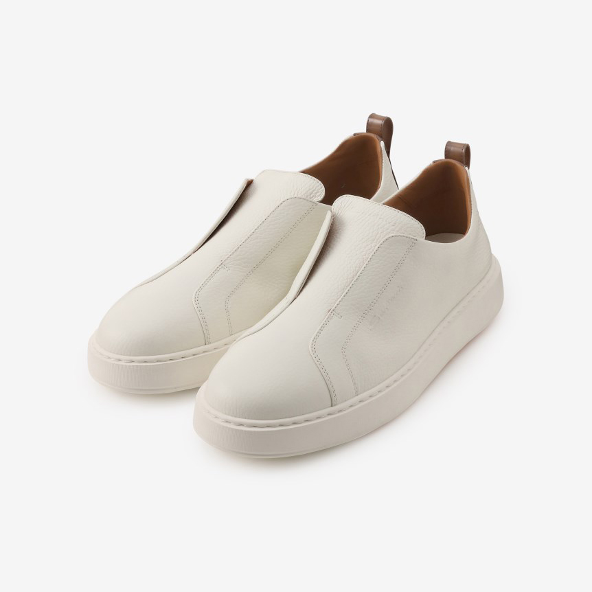 SANTONI サントーニ Santoni スニーカー ホワイト メンズ : Face