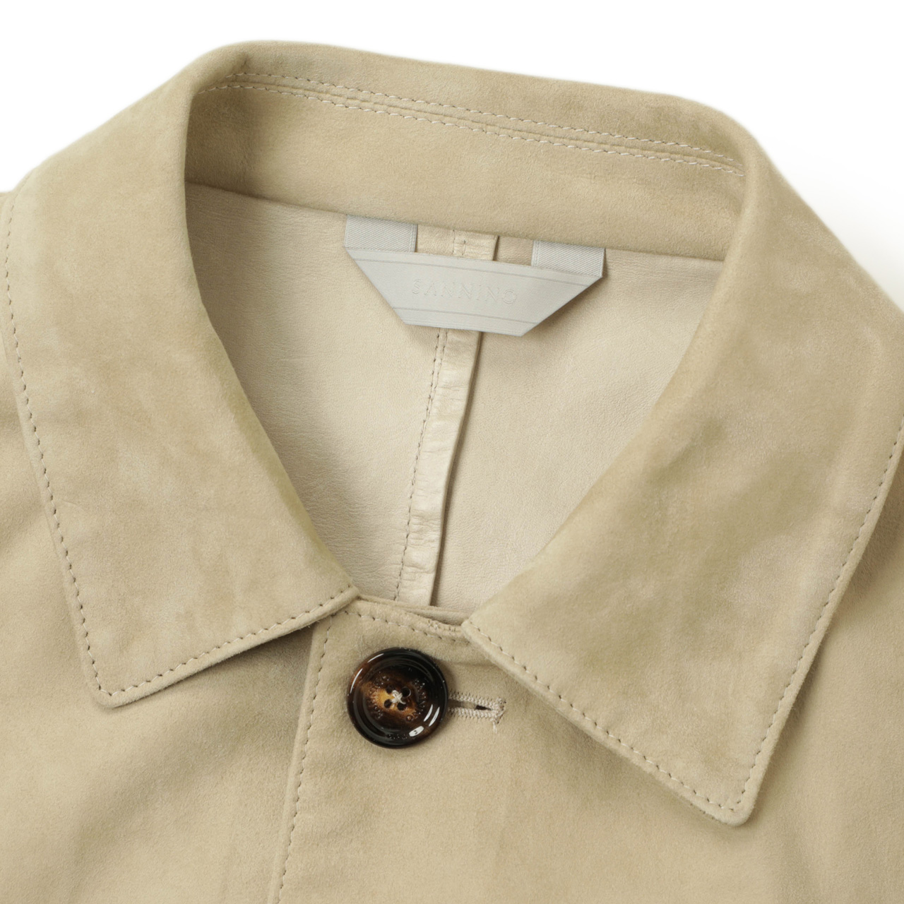 SANNINO サンニーノ ジャケット M65 レザー スエード 撥水 ミリタリー