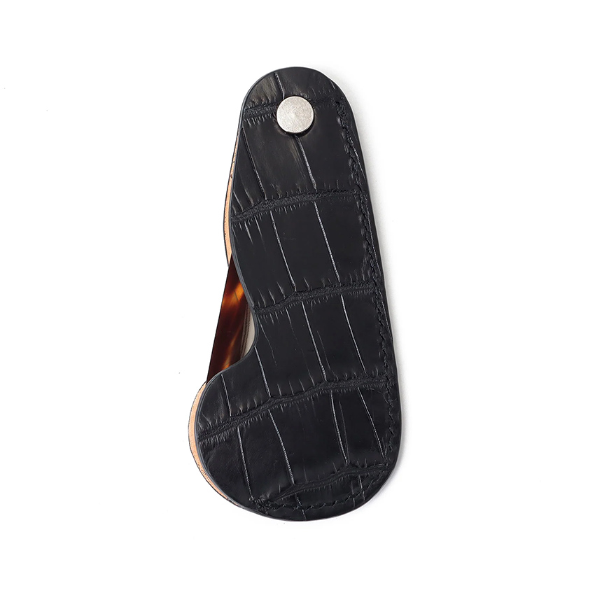 THE SOLE ザソール クロコダイルケース 鼈甲 シューホーン 靴ベラ TSKB