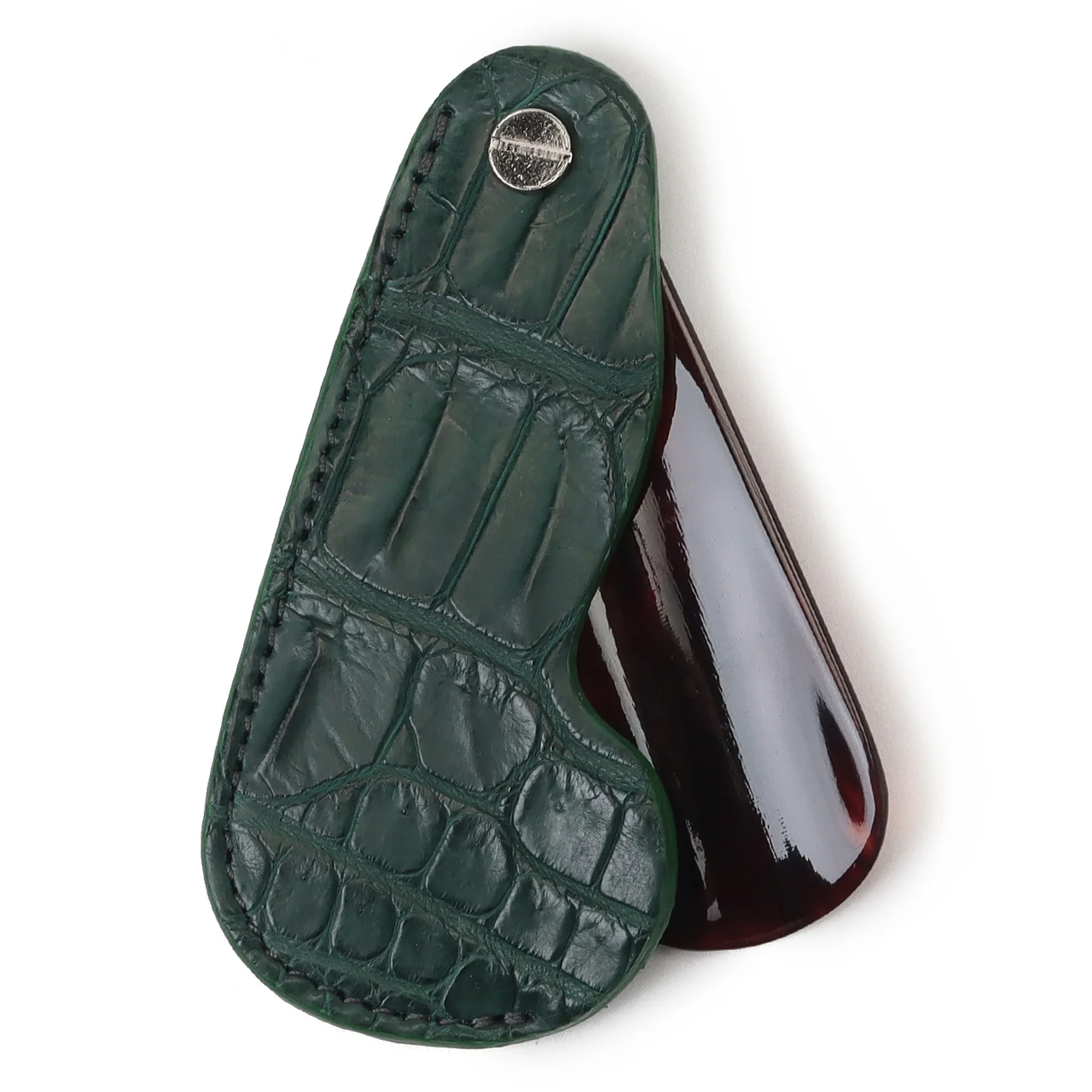 THE SOLE ザソール クロコダイルケース 鼈甲 シューホーン 靴ベラ TSKB