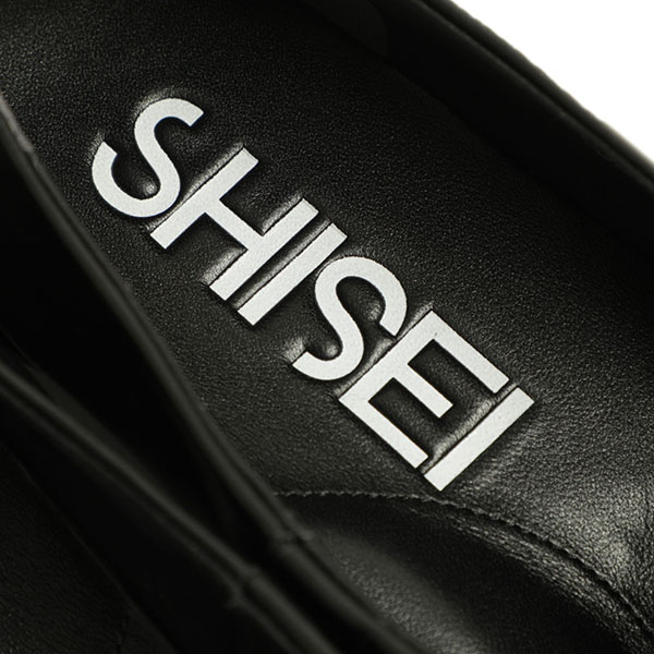 SHISEI ブラックレザーシューズ 37½ SHISEI ブラックレザーシューズ 37½ - メルカリ