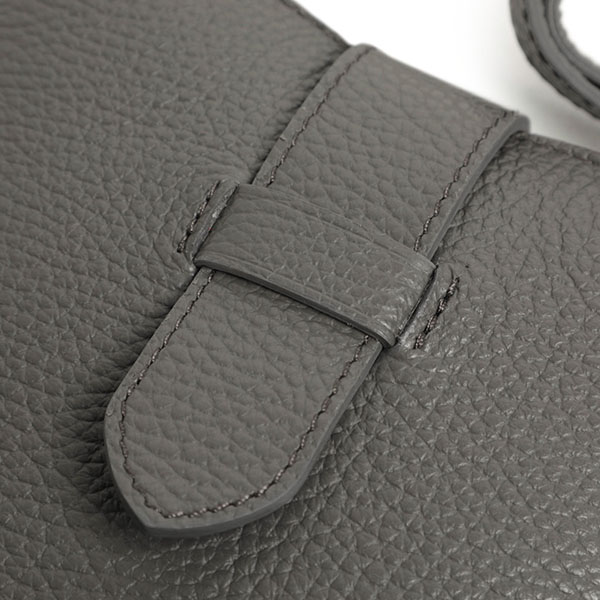 美品 CHAMBORD SELLIER LUSSET ショルダーバッグ グレー CHAMBORD SELLIER シャンボールセリエ バッグ トート レザー
