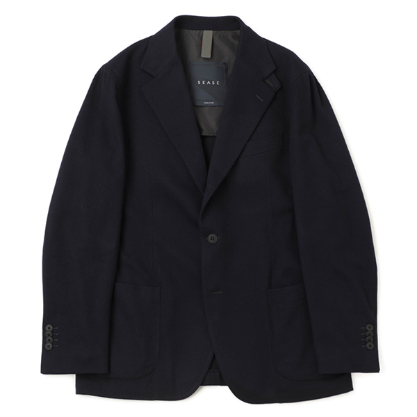 SEASE シーズ ジャケット シングル 3B カシミヤ BLAZER SINGLE BREAST JB040 TN497  B13/ネイビー｜SEASE｜菅原靴店