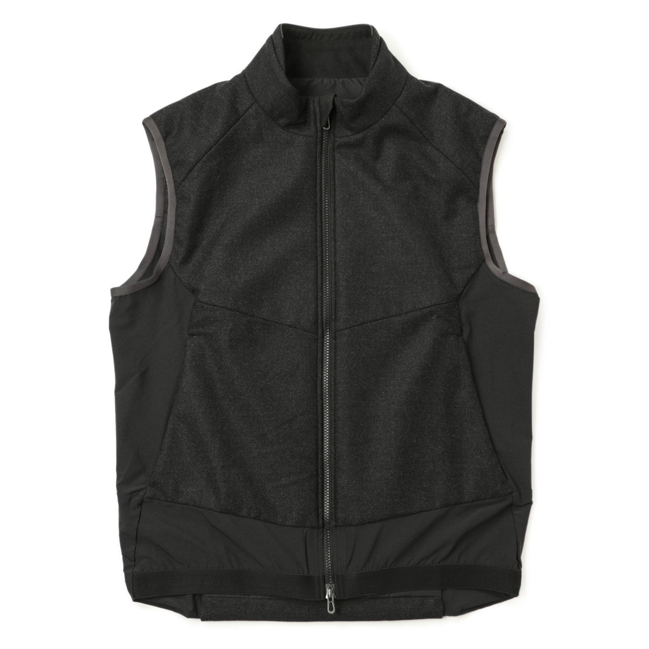 SEASE シーズ ダウン ベスト ウール ナイロン ストレッチ PREDETOR VEST 2.0 OV031 TN116  GRAPHITE/チャコールグレー｜SEASE｜菅原靴店